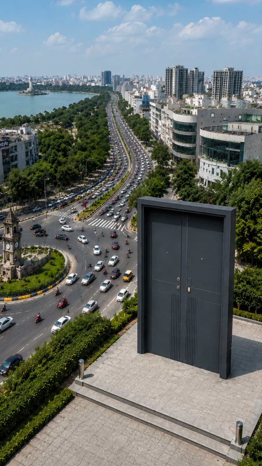 Hawaii Doors & Windows showroom featuring premium Steel Doors in Hyderabad